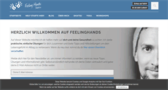 Desktop Screenshot of feelinghands.at